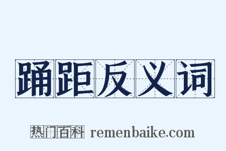 踊距反义词是什么意思的图片